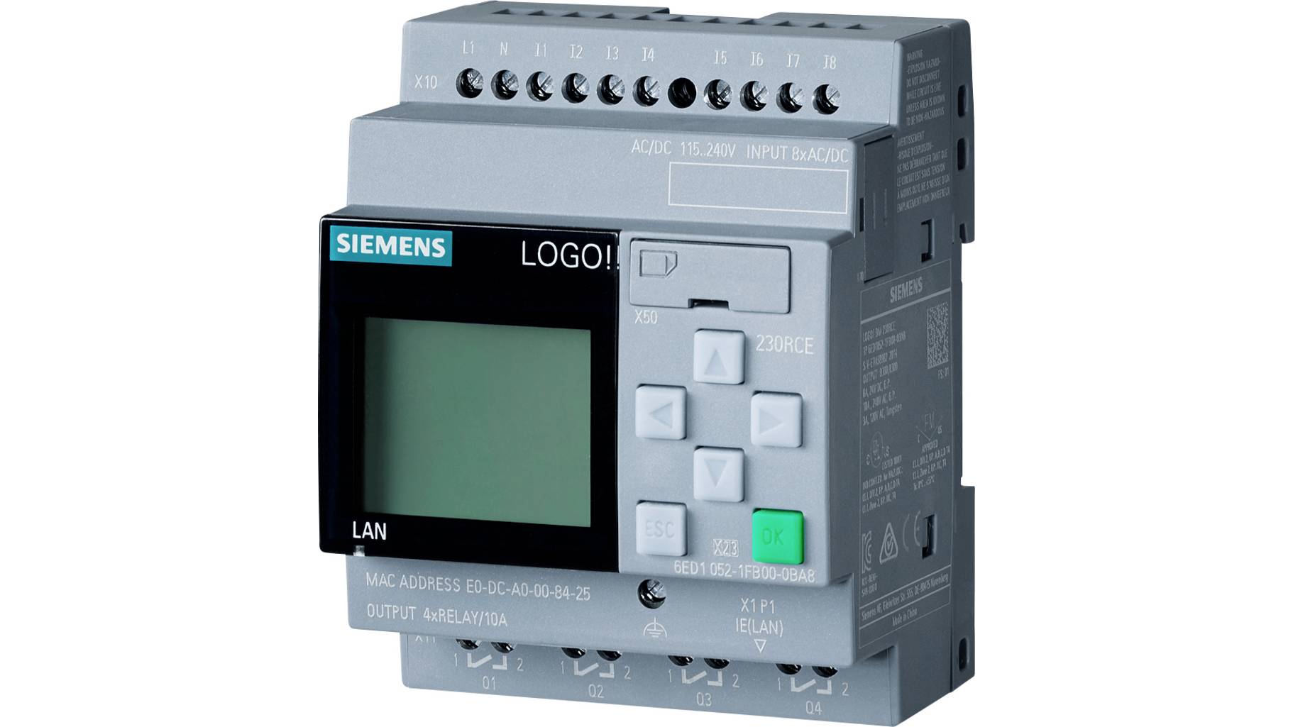 SIEMENS LOGO 230 V RC 6ED1 052-1FB00-0BA4 EUR 66,00 - DE SIEMENS LOGO 230 V RC 6ED1 052-1FB00-0BA4 EUR 66,00 - DE