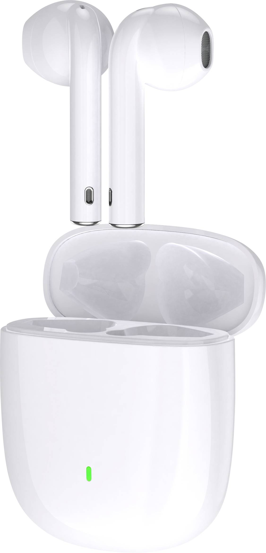 Felixx Premium AERO 3. Gen. In Ear Headset Bluetooth® Weiß Headset, Touch-Steuerung, Batterieladean