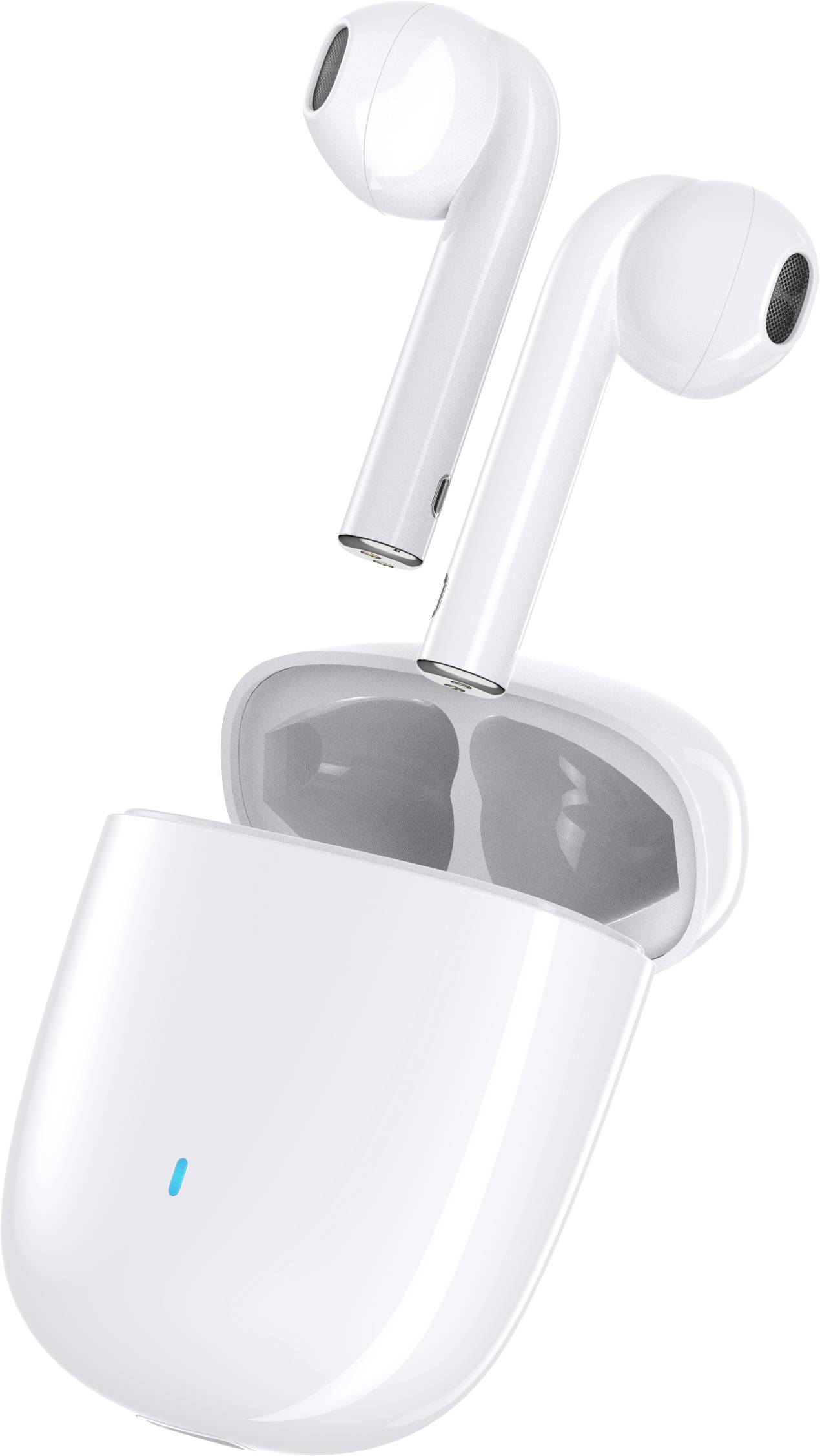 Felixx Premium AERO 3. Gen. In Ear Headset Bluetooth® Weiß Headset, Touch-Steuerung, Batterieladean