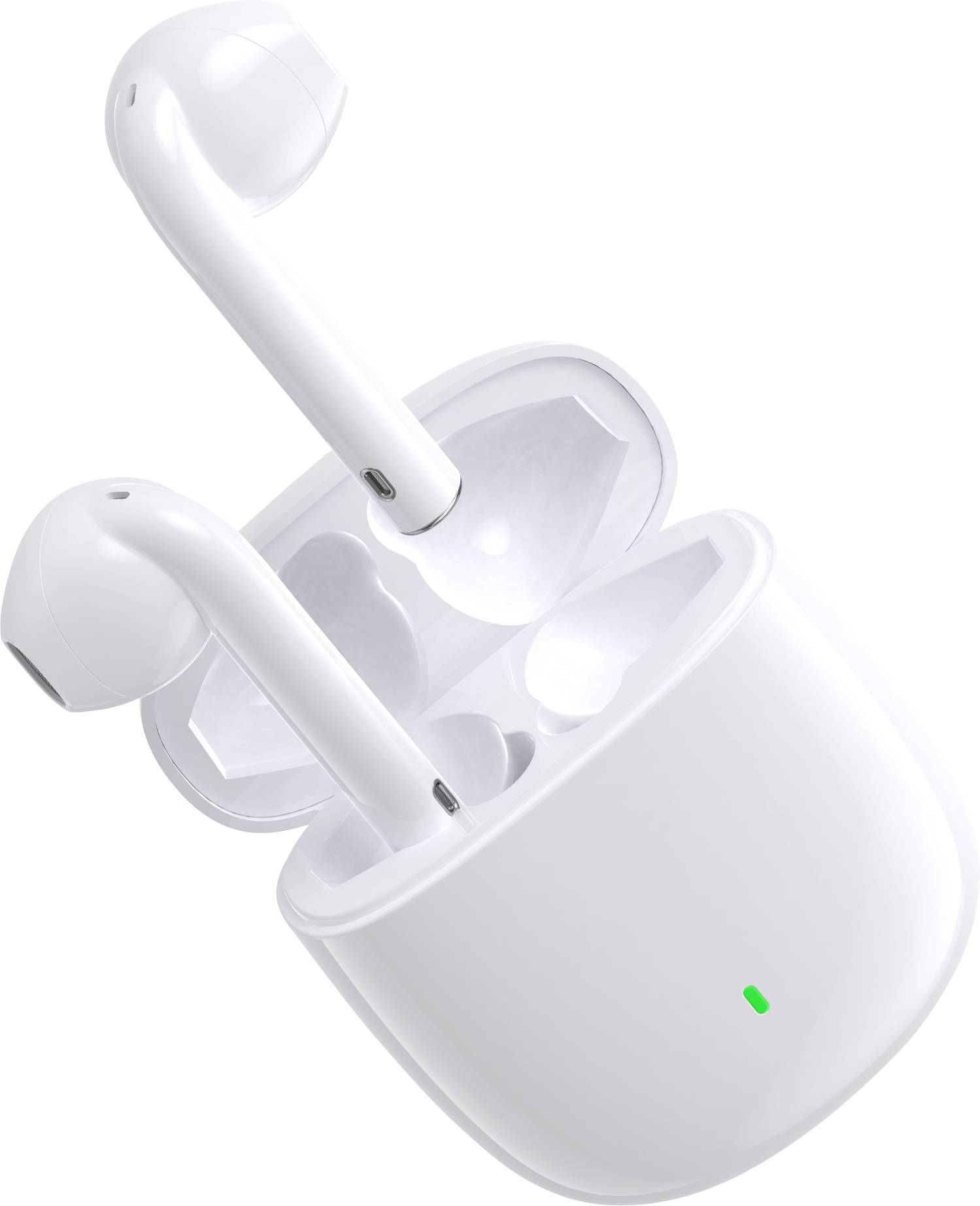 Felixx Premium AERO 3. Gen. In Ear Headset Bluetooth® Weiß Headset, Touch-Steuerung, Batterieladean