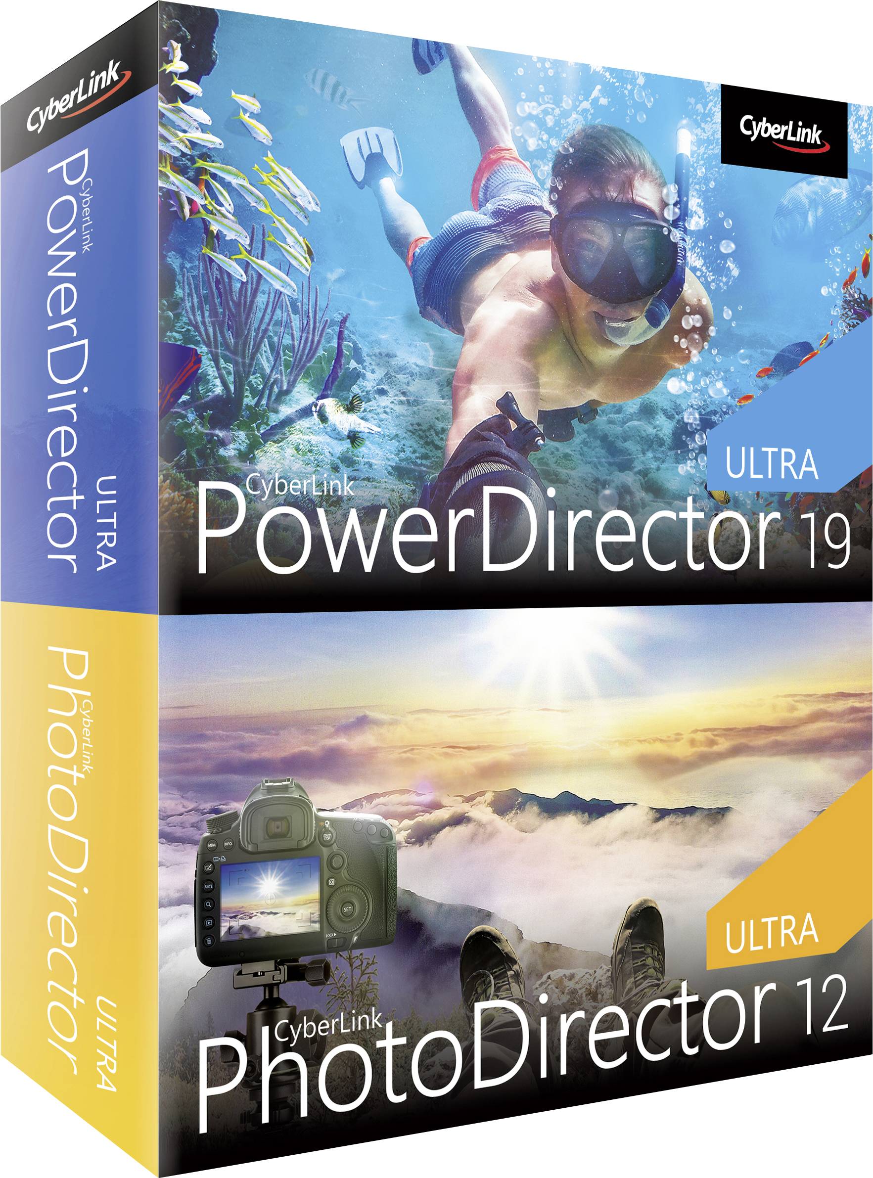 Cyberlink PowerDirector 19 Ultra & PhotoDirector 12 Ultra Duo Vollversion, 1 Lizenz Windows Bildbearbeitung