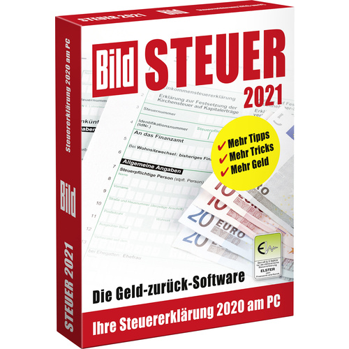 Akademische Arbeitsgemeinschaft Bild Steuer 2021 Jahreslizenz, 1 Lizenz Windows Steuer-Software