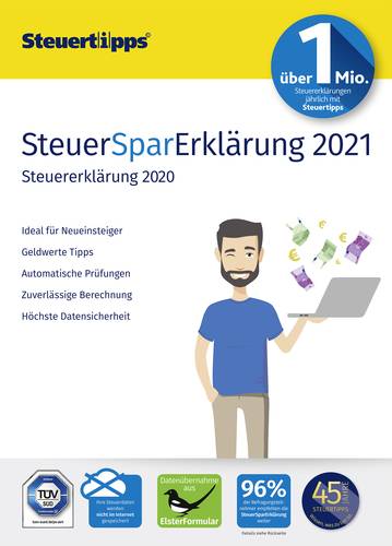 Akademische Arbeitsgemeinschaft Steuer Spar Erklärung 2021 Jahreslizenz, 1 Lizenz Windows Steuer So  - Onlineshop Voelkner