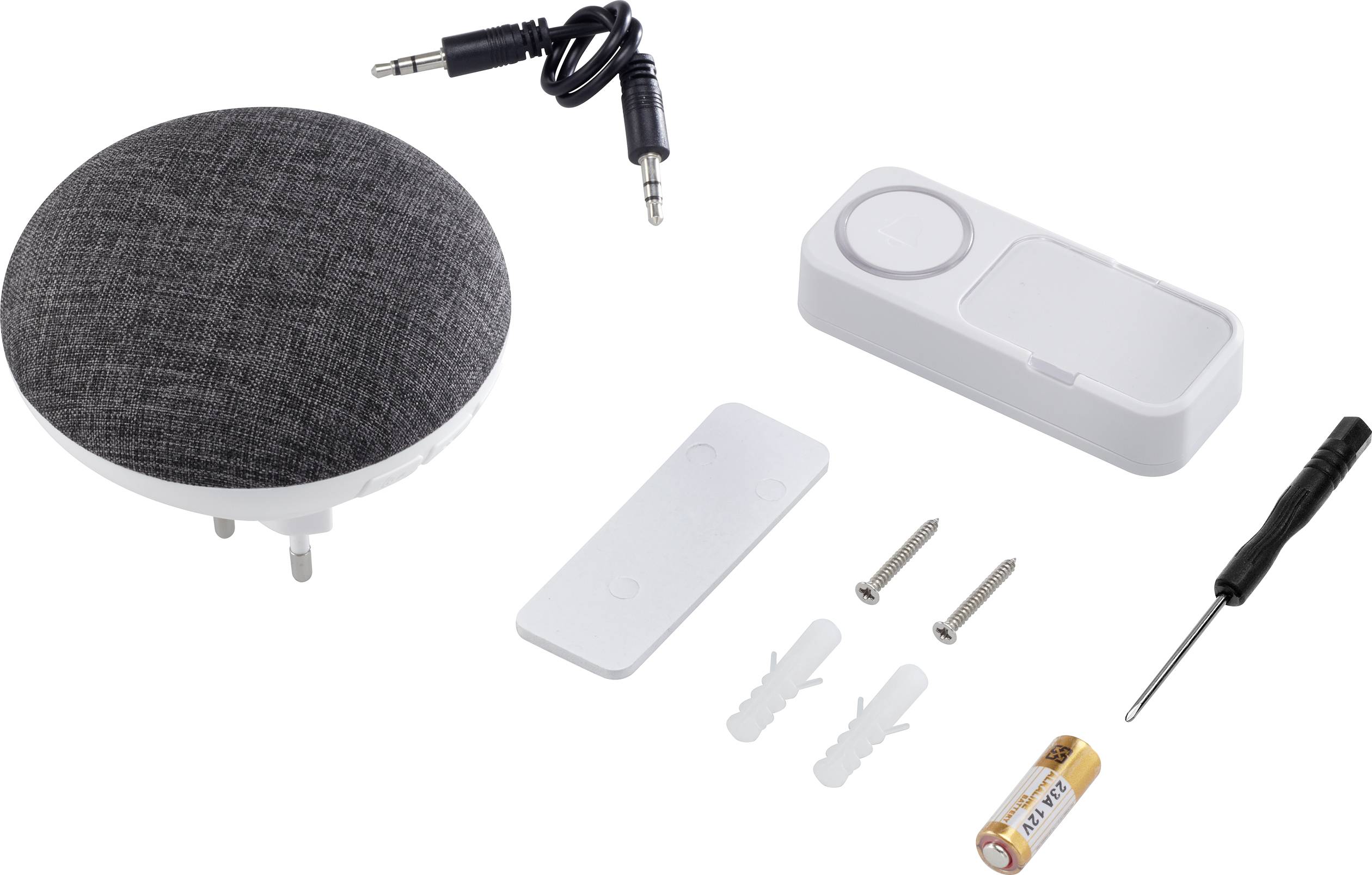 Sygonix SY-4671640 Funkklingel Komplett-Set mit Namensschild, selbst bespielbar