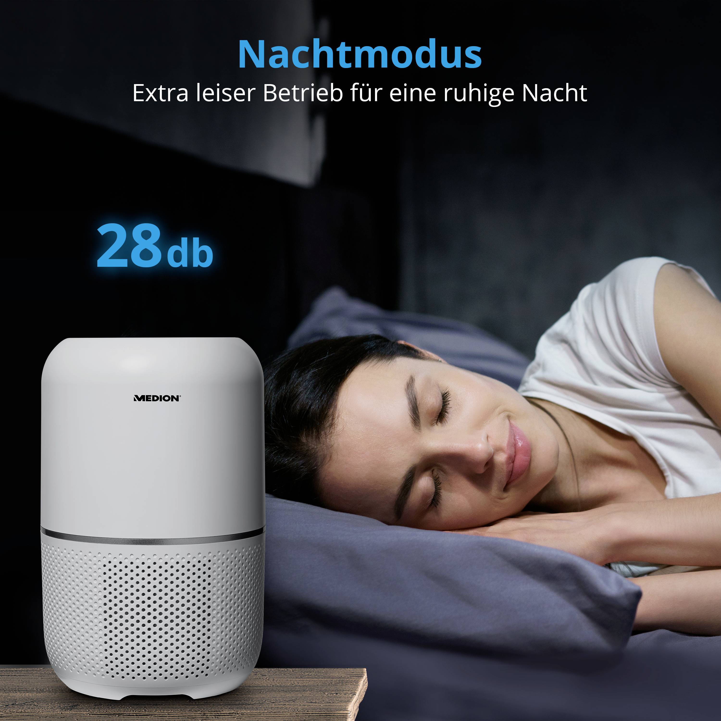 Medion MD 19778 Luftreiniger 34m² Weiß