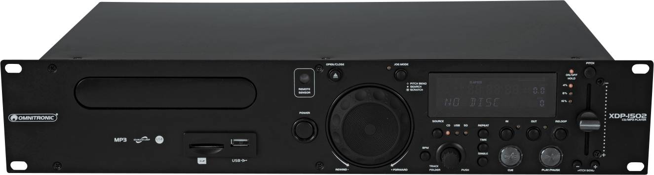 Omnitronic XDP-1502 DJ Single CD MP3 Player