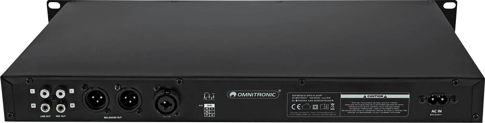 Omnitronic XDP-1501 DJ Single CD MP3 Player