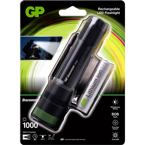GP Discovery GPDISFLCR42BL193 Taschenlampe 40 h 190 g GP Discovery GPDISFLCR42BL193 Taschenlampe 40 h 190 g