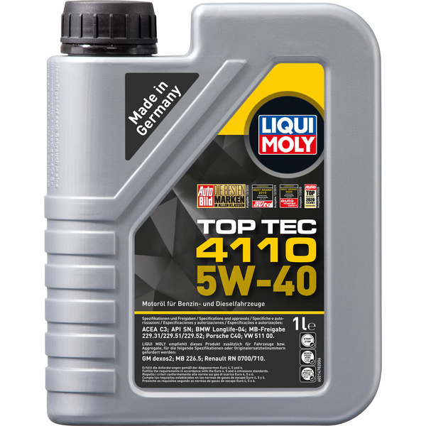 Liqui Moly Top Tec 4110 5W-40 21478 Huile moteur 1 l