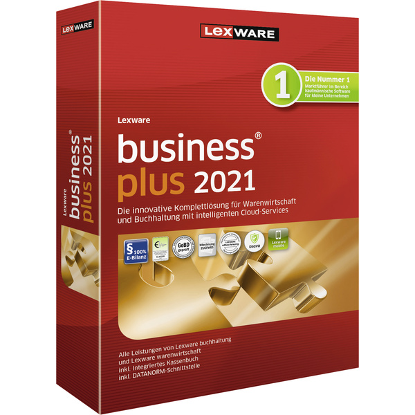 Lexware business plus 2021 - Box-Pack 1 Jahreslizenz, 1 Lizenz Windows Finanz-Software