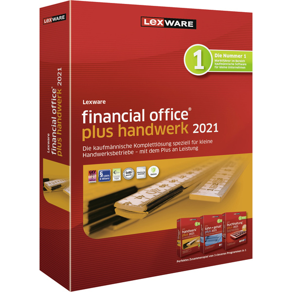 Lexware financial office plus handwerk 2 Jahreslizenz, 1 Lizenz Windows Finanz-Software