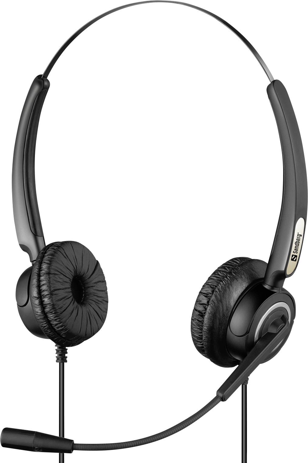 Sandberg USB Office Headset Pro Stereo Computer On Ear Headset kabelgebunden Stereo Schwarz Lautstärkeregelung