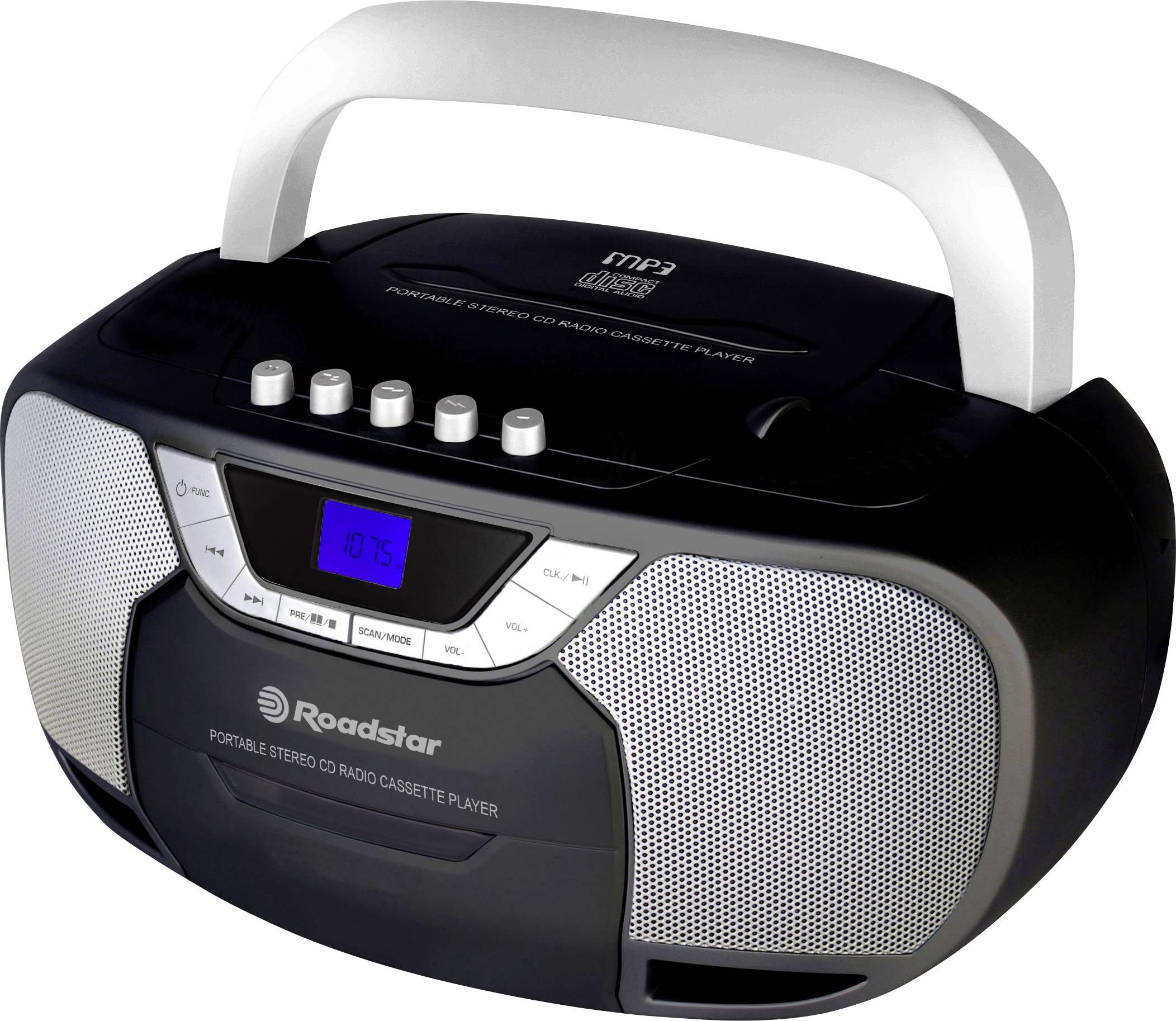 Roadstar RCR-4625N Radiorecorder UKW USB, AUX, Kassette, CD, Radiorecorder Schwarz