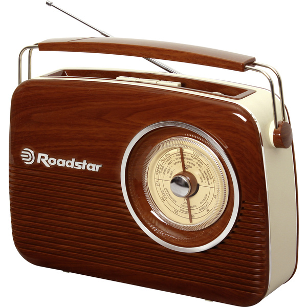 Roadstar TRA-1957N Kofferradio UKW, LW, MW MW, UKW, LW Holz