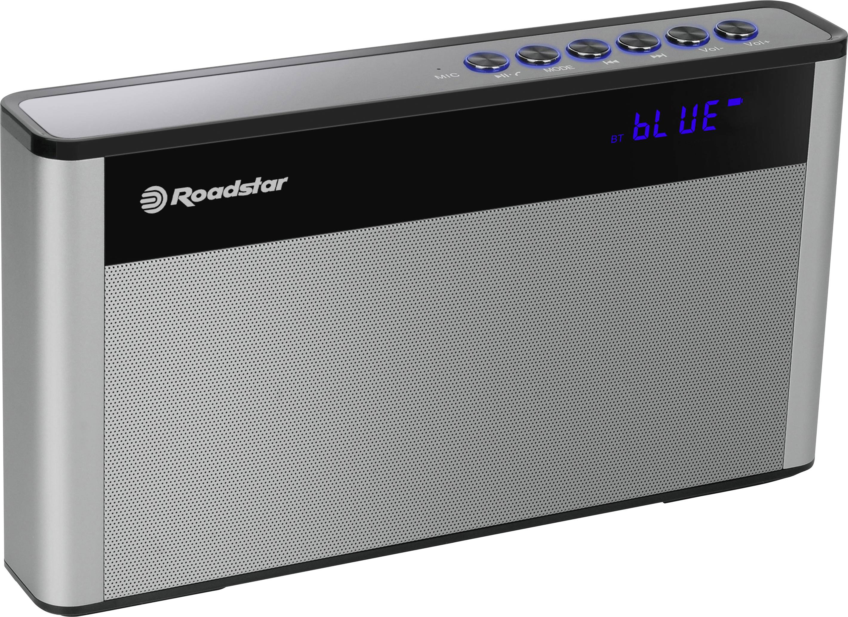 Roadstar TRA-570US Kofferradio UKW USB, Bluetooth®, AUX Akku-Ladefunktion, Freisprechfunktion Schwa