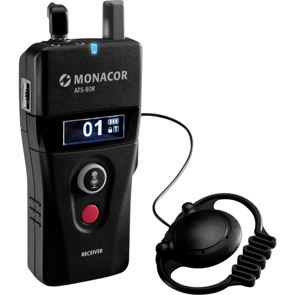 Monacor ATS-80R Hand Mikrofon-Empfänger Übertragungsart (Details):Digital inkl. Klammer