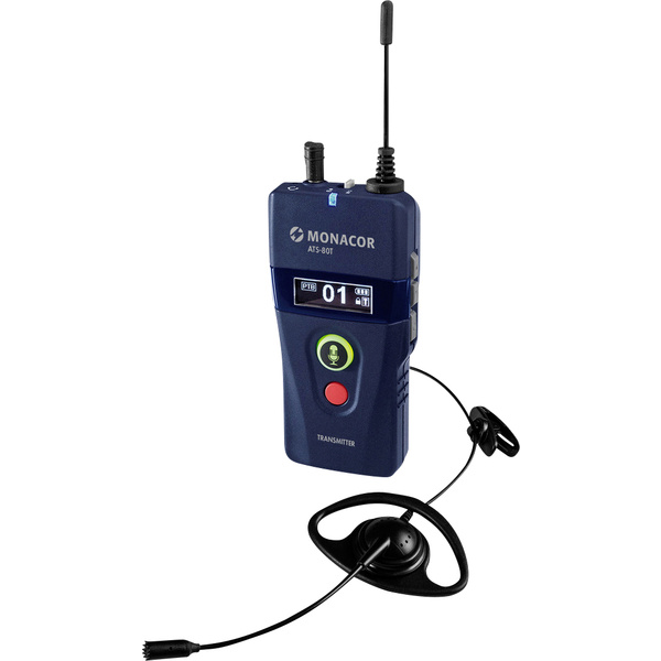 Monacor ATS-80T Hand Mikrofon-Sender Übertragungsart (Details):Digital inkl. Klammer