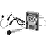 Monacor WAP-8 Hand Sprach-Mikrofon inkl. Windschutz, inkl. Tasche, inkl. Kabel Audio-Line-in, Mikrofon (3.5mm Klinke)