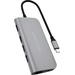 HYPER HD30F-GRAY USB-C® Dockingstation HyperDrive POWER 9-in-1 USB-C Hub Passend für Marke: Apple