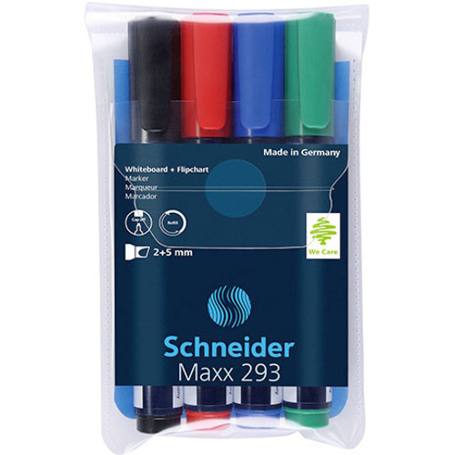 Schneider Schreibgeräte Maxx 293 129394 Whiteboardmarker Set Schwarz, Rot, Blau, Grün 5St.