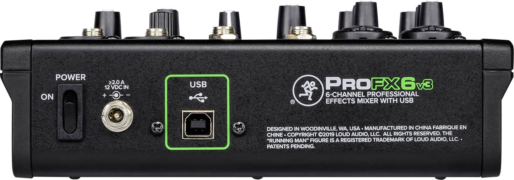 Mackie ProFX6v3 Konsolen-Mischpult Anzahl Kanäle:6