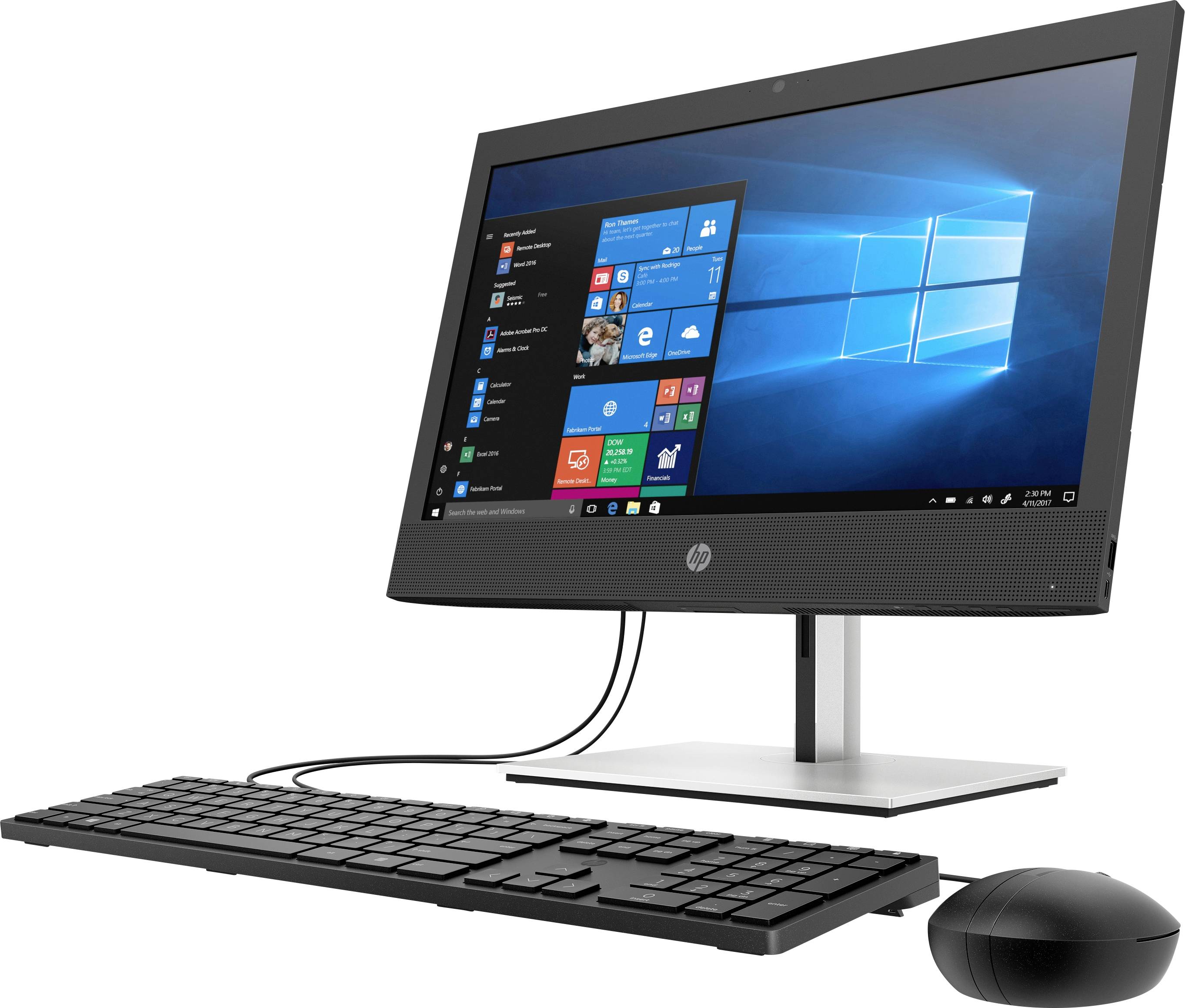 HP ProOne 440 G6 60.5cm (23.8 Zoll) All-in-One PC Intel® Core™ i5 i5-10500T 8GB 256GB SSD Intel UHD Graphics 630 Windows® 10 Pro