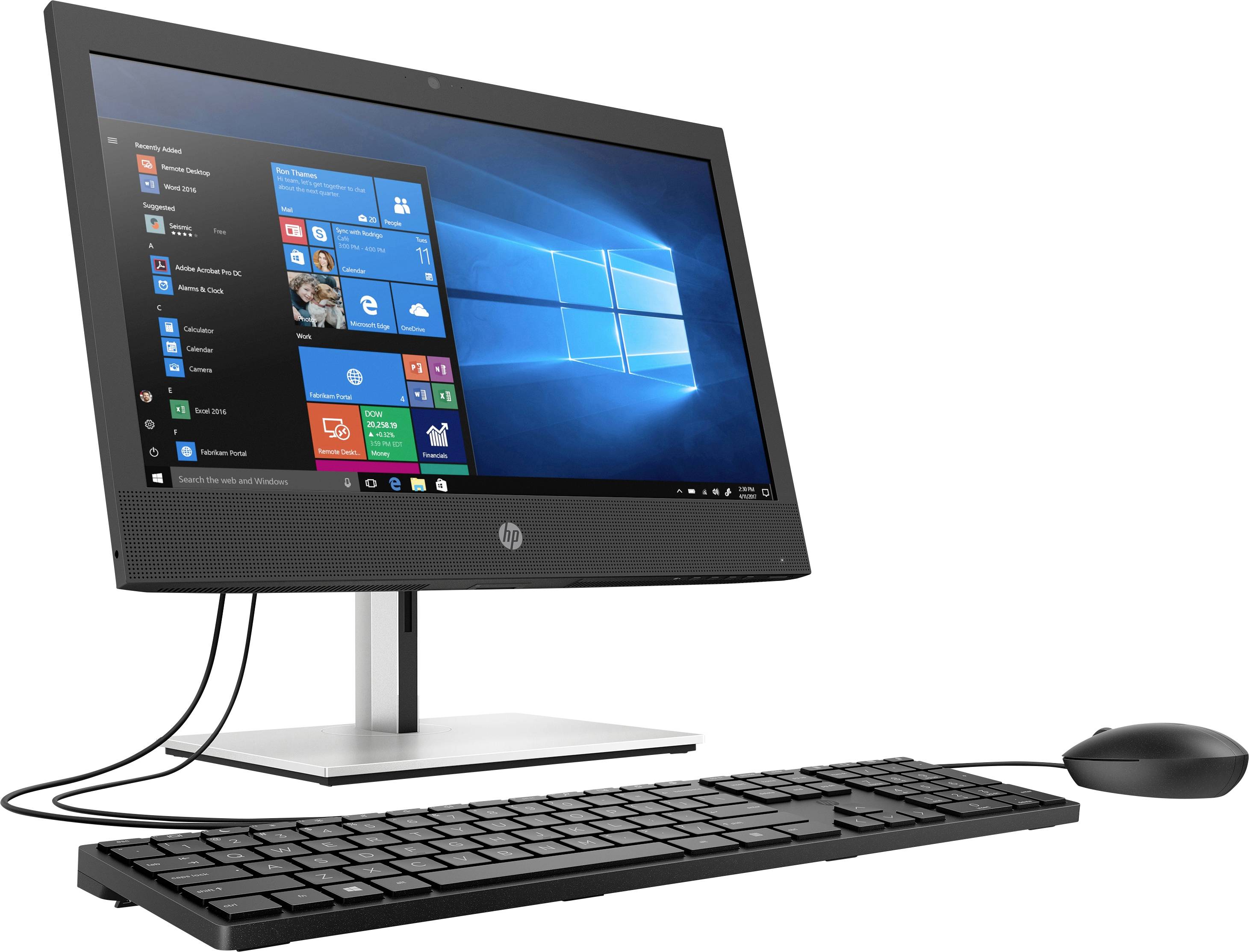 HP ProOne 440 G6 60.5cm (23.8 Zoll) All-in-One PC Intel® Core™ i5 i5-10500T 8GB 256GB SSD Intel UHD Graphics 630 Windows® 10 Pro