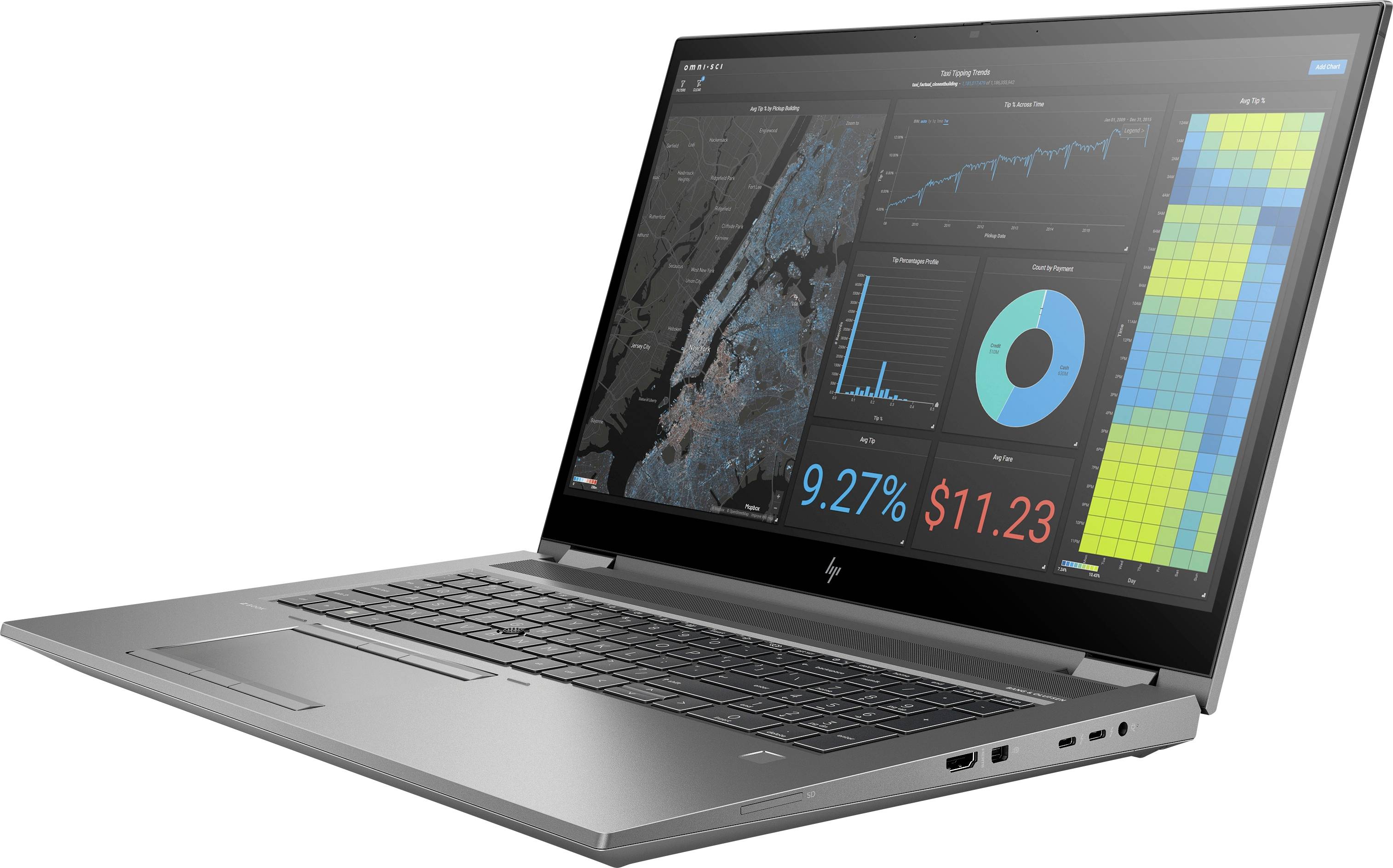 HP Workstation Notebook ZBook 17 G7 43.9cm (17.3 Zoll) Full HD Intel® Core™ i7 i7-10750H 16GB RAM 512GB SSD Nvidia Quadro T1000