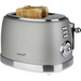 Korona Retro Toaster Toastfunktion, mit Brötchenaufsatz Grau