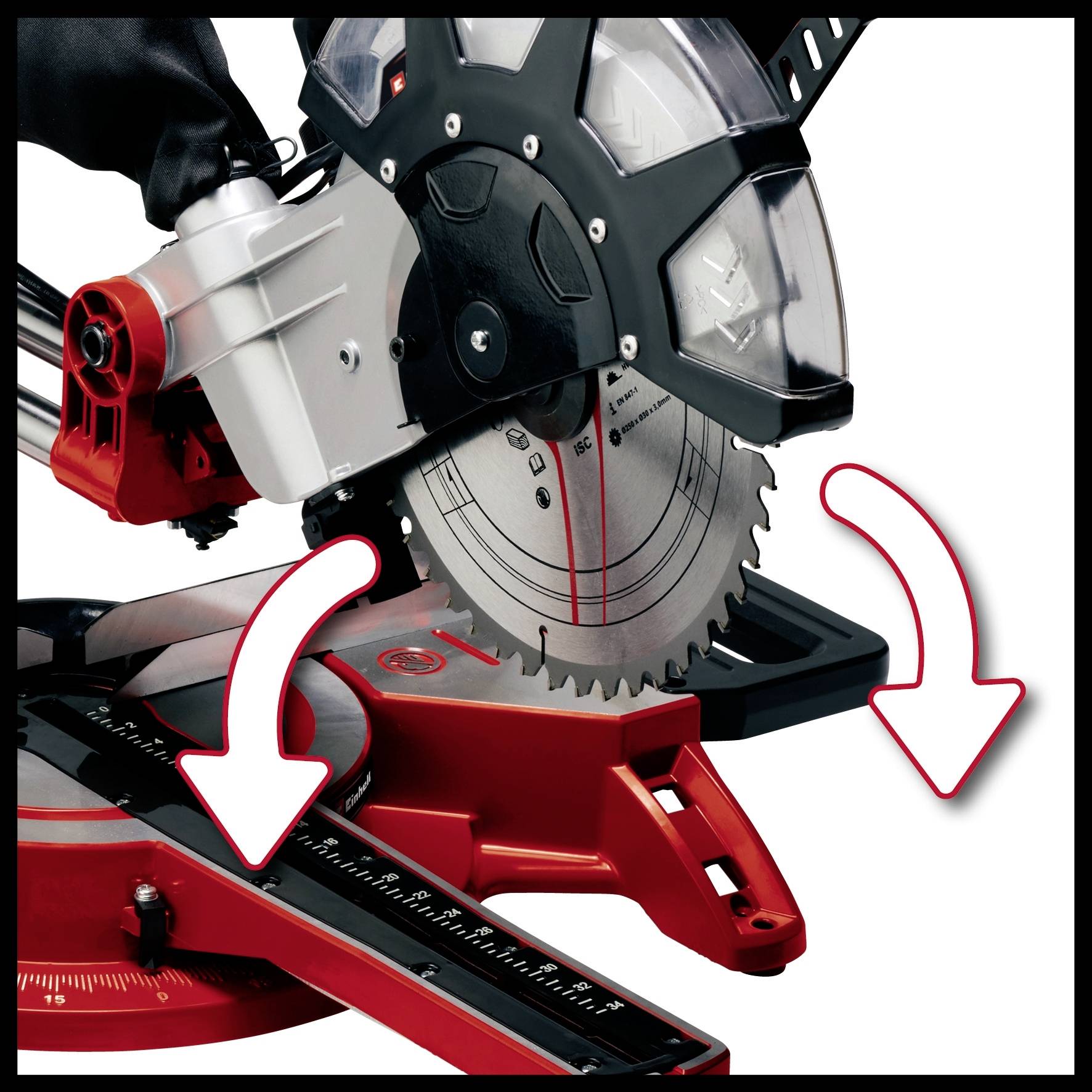 Einhell TC-SM 2534/1 Dual Zug-Kapp- und Gehrungssäge 250mm 2100W