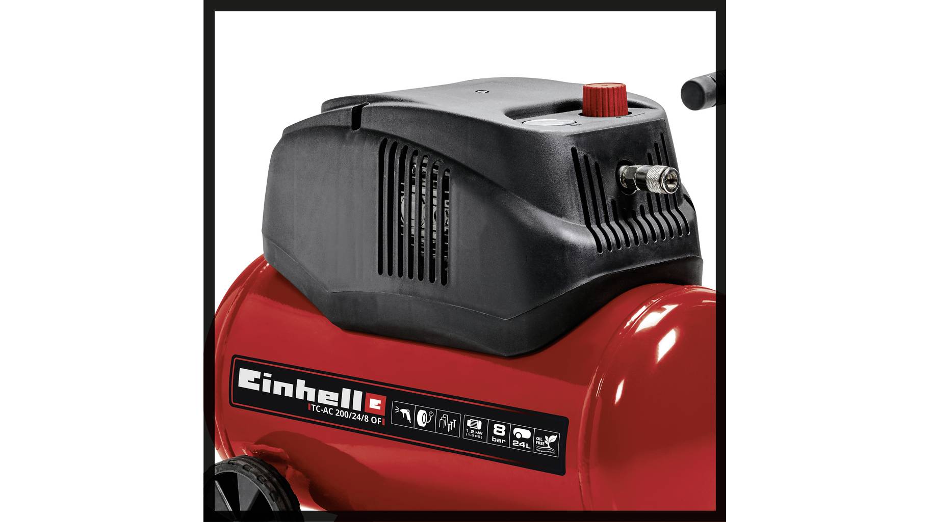 Einhell 24l 1hp Silent Upright Air Compressor 230v Einhell Druckluft-Kompressor TC-AC 200/24/8 OF 24l 8 bar | SMDV - weil