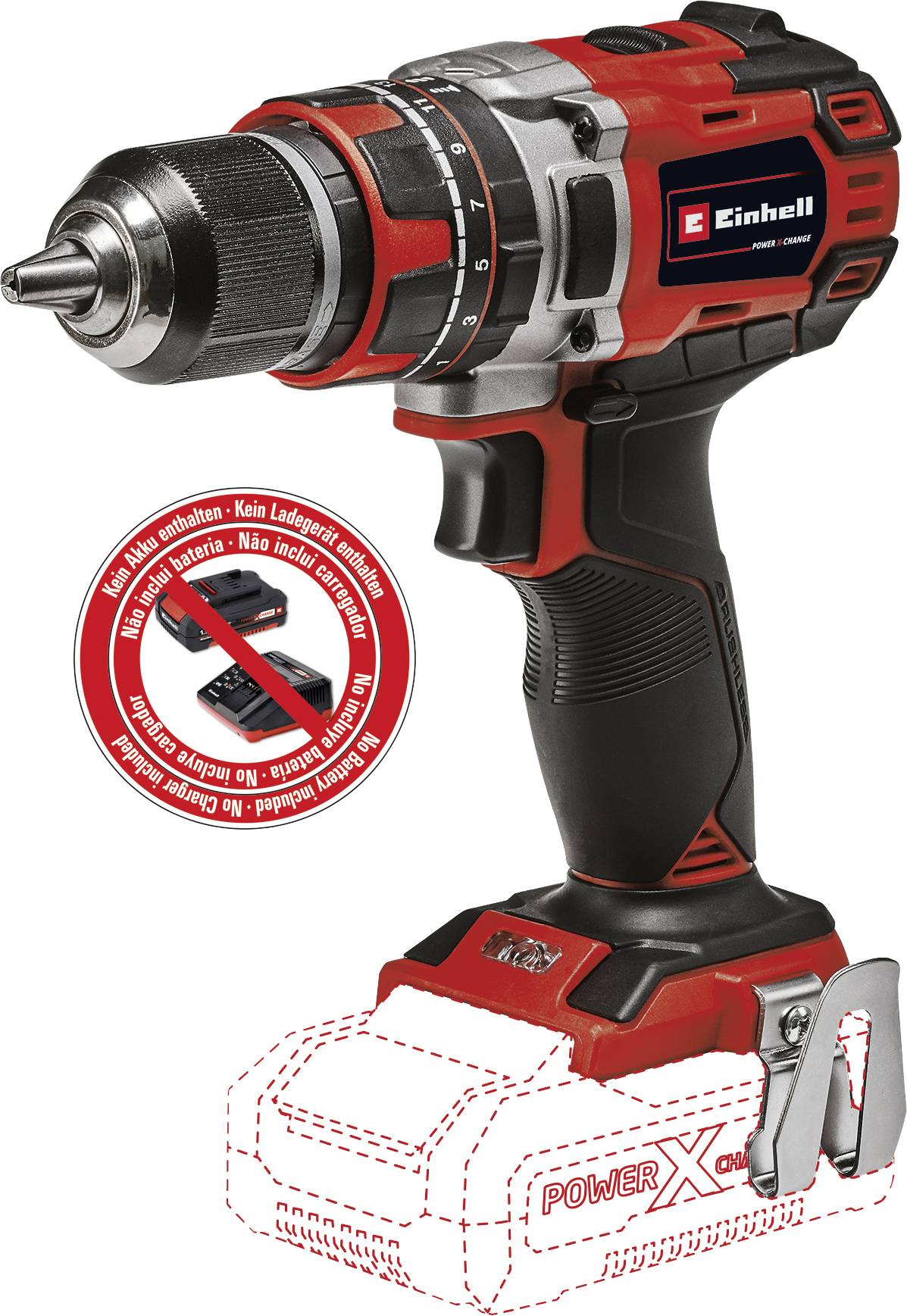 Einhell Professional TP-CD 18/50 Li-i BL-Solo 2-Gang-Akku-Schlagbohrschrauber bürstenlos, ohne Akku