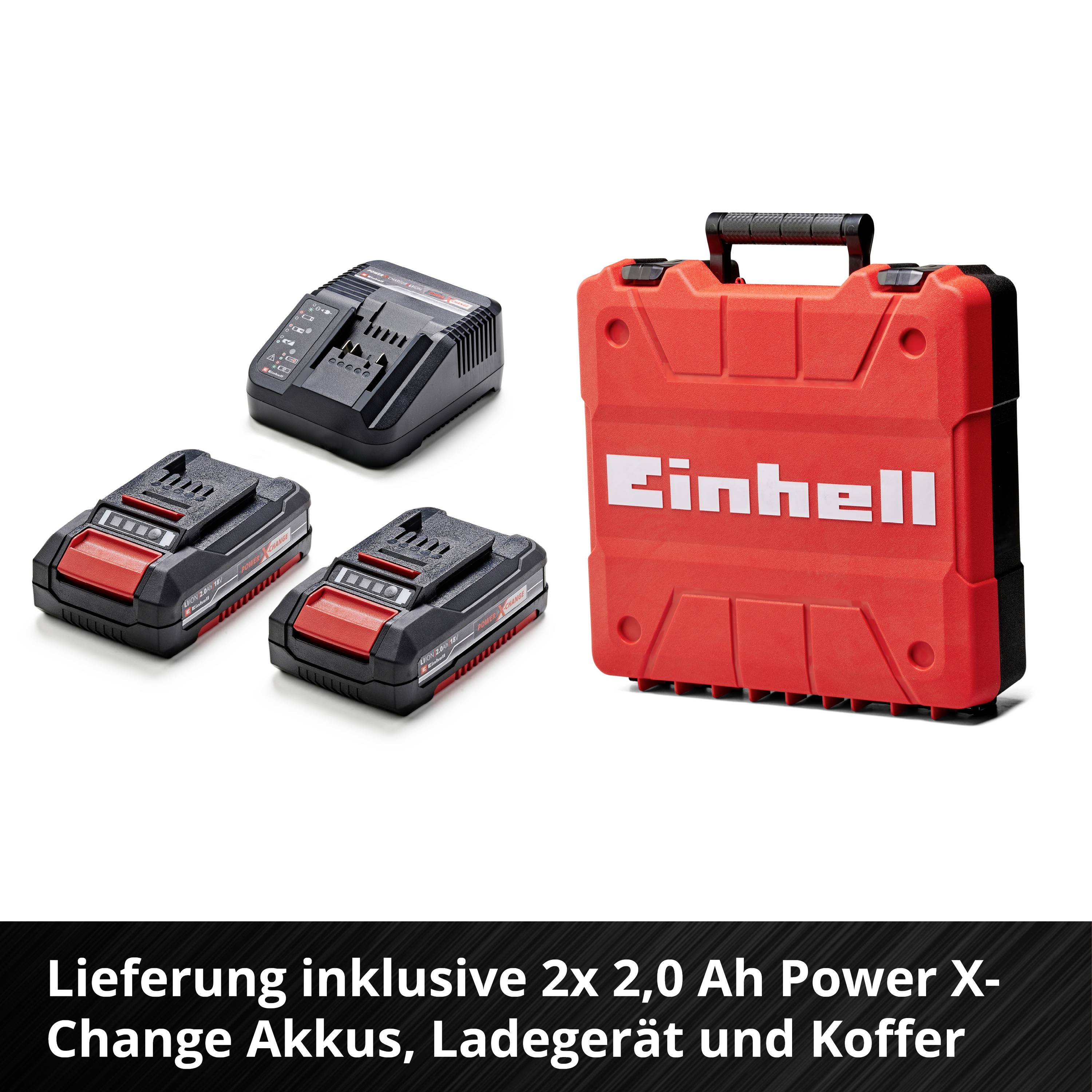 Einhell Professional TP-CD 18/50 Li BL (2x2,0Ah) 4513896 Akku-Bohrschrauber 18V 2Ah Li-Ion bürstenlos, inkl. 2. Akku, inkl