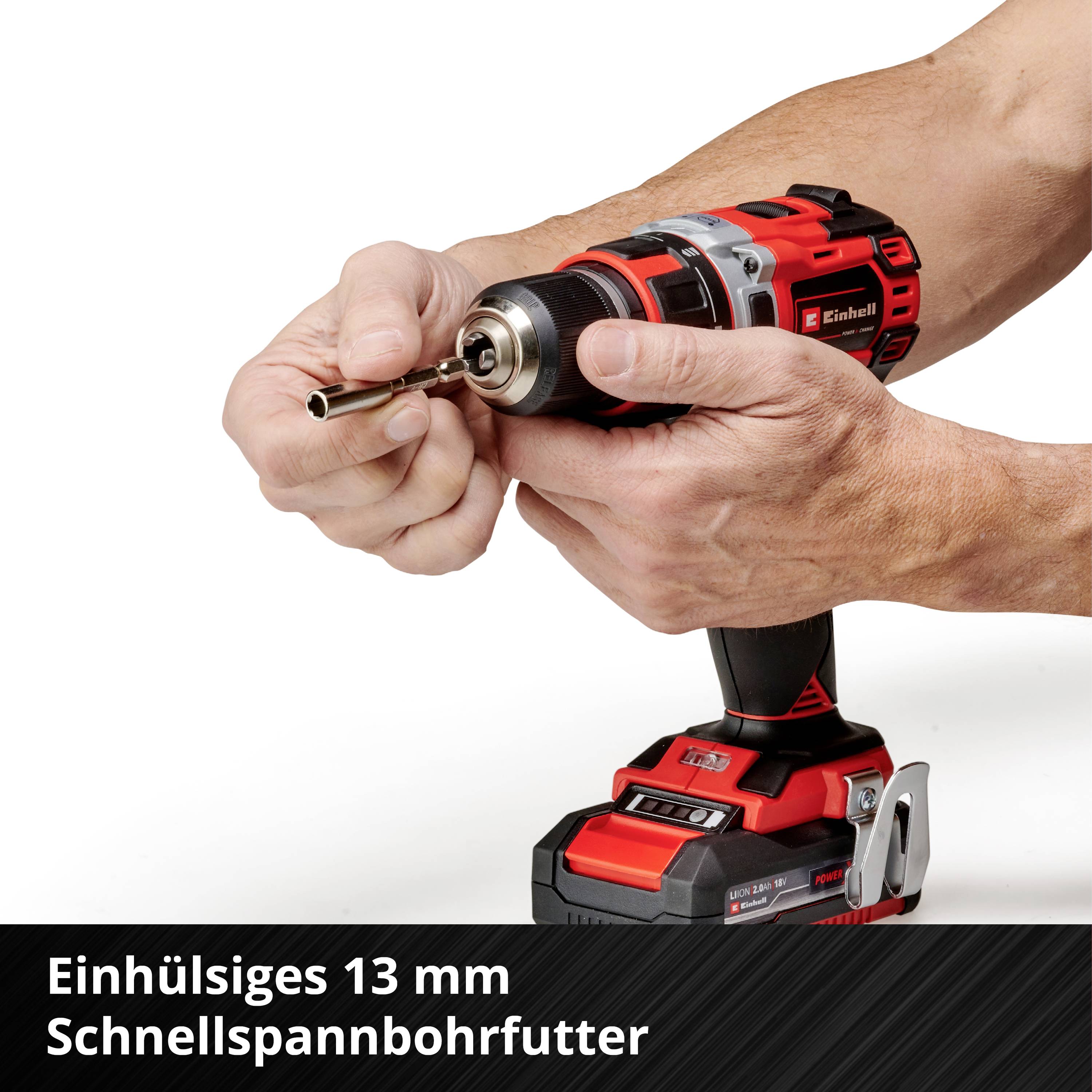 Einhell Professional TP-CD 18/50 Li BL (2x2,0Ah) 4513896 Akku-Bohrschrauber 18V 2Ah Li-Ion bürstenlos, inkl. 2. Akku, inkl