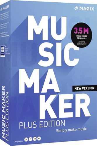 Magix Music Maker Plus Edition (2021) Vollversion, 1 Lizenz Windows Musik Software  - Onlineshop Voelkner