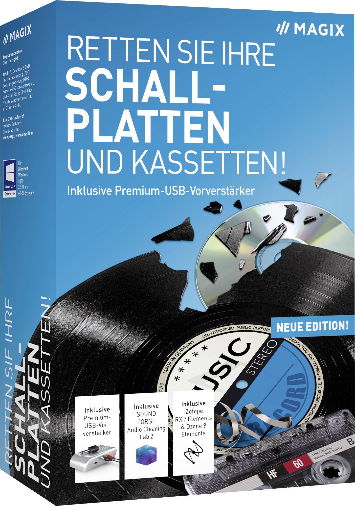 Magix Retten Sie Ihre Schallplatten & Kassetten! (2021) Vollversion, 1 Lizenz Windows