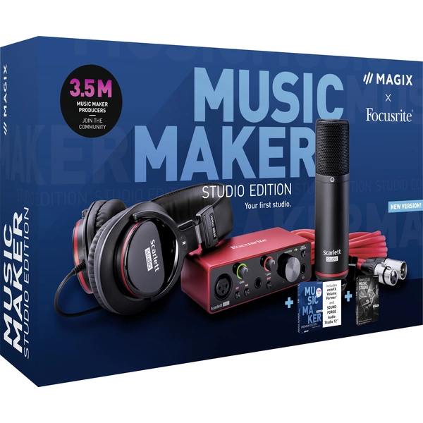 Magix Music Maker Studio Edition Vollversion, 1 Lizenz Windows Musik-Software Magix Music Maker Studio Edition Vollversion, 1 Lizenz Windows Musik-Software