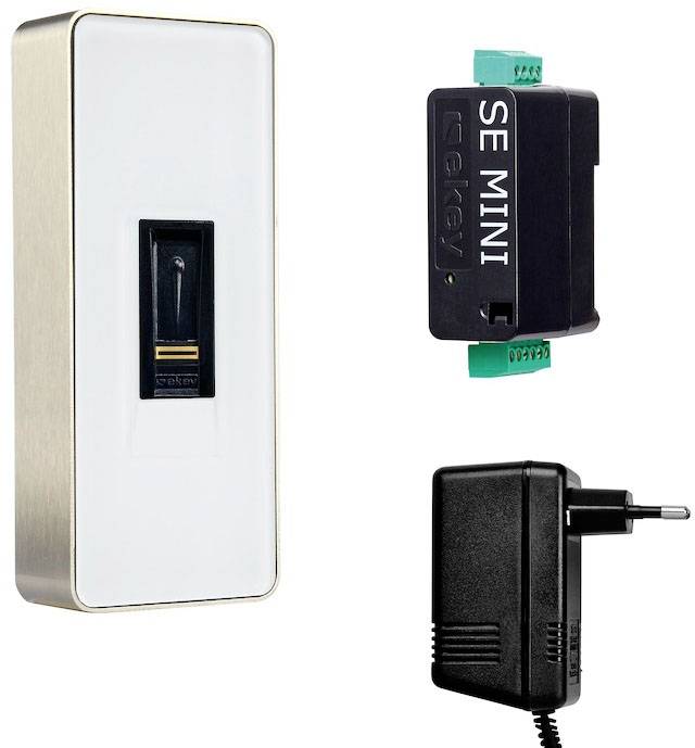 EKEY 101864 Fingerprint/RFID Zugangssystem Wand, DIN-Schiene