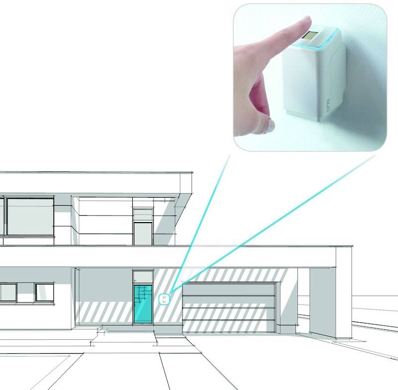 EKEY UNO 200105 Fingerprint Zugangssystem Aufputz, Wand IP54 Bluetooth-fähig