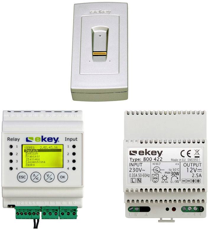 EKEY 101409 Fingerprint Zugangssystem Aufputz, Wand