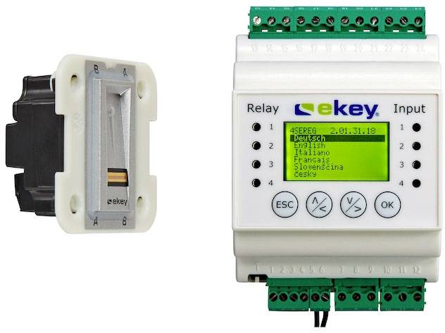 EKEY 101660 Fingerprint Zugangssystem Wand, Unterbau, DIN-Schiene