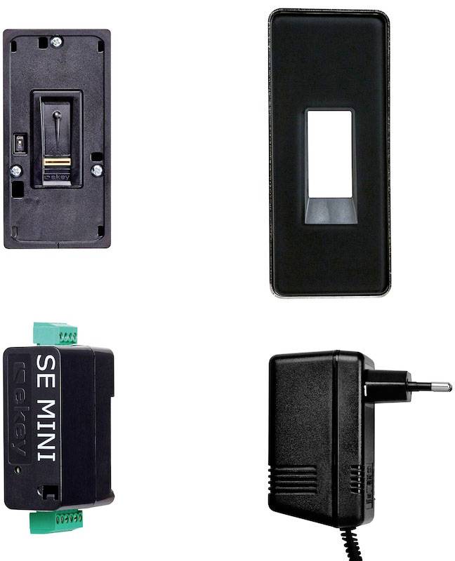 EKEY 101863 Fingerprint/RFID Zugangssystem Aufputz, Wand, DIN-Schiene Bluetooth-fähig