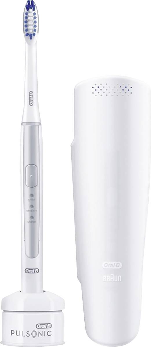 Oral-B Silver 1200 Elektrische Zahnbürste Schallzahnbürste Silber, Weiß