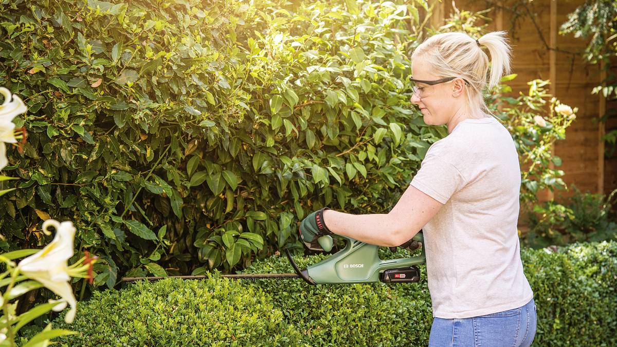 Bosch Home and Garden EASYHEDGECUT 18-45 Heckenschere inkl. Akku, inkl. Ladegerät 18 V Li-Ion
