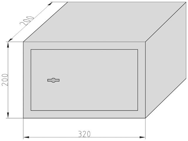 Basi 2115-0010 MT 200 Tresor Doppelbartschlüsselschloss