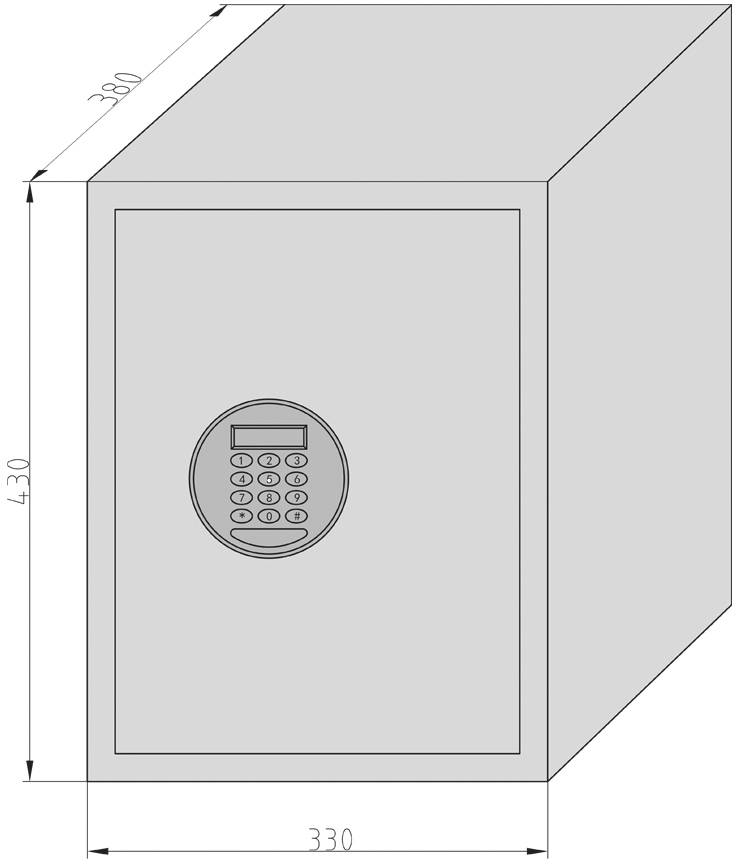 Basi 2115-0013-CODE EMT 380 - Code Tresor Zahlenschloss