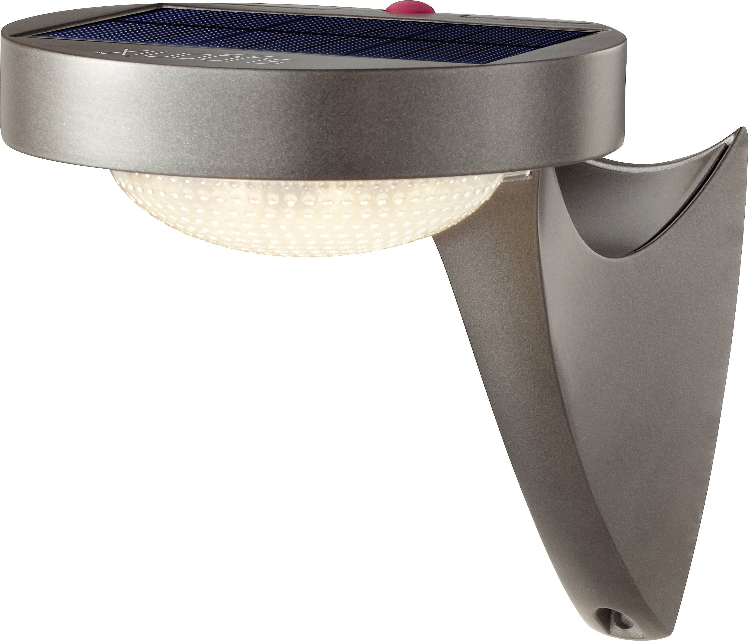 Sygonix SY-4673532 Solar-Außenwandleuchte mit Bewegungsmelder LED LED fest eingebaut 10W Grau (matt)