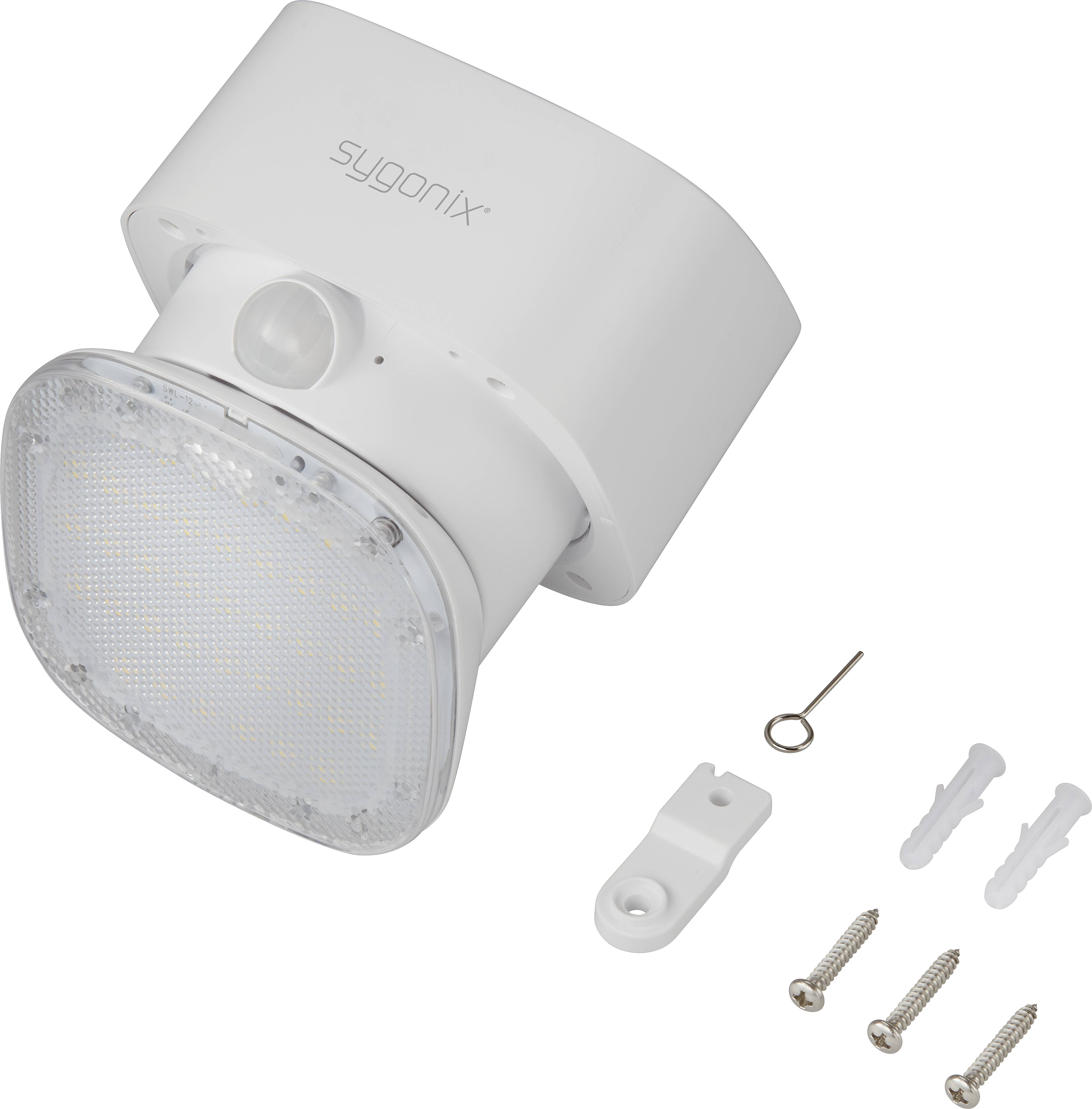 Sygonix SY-4673534 Solar-Außenwandleuchte mit Bewegungsmelder LED LED fest eingebaut 20W Weiß