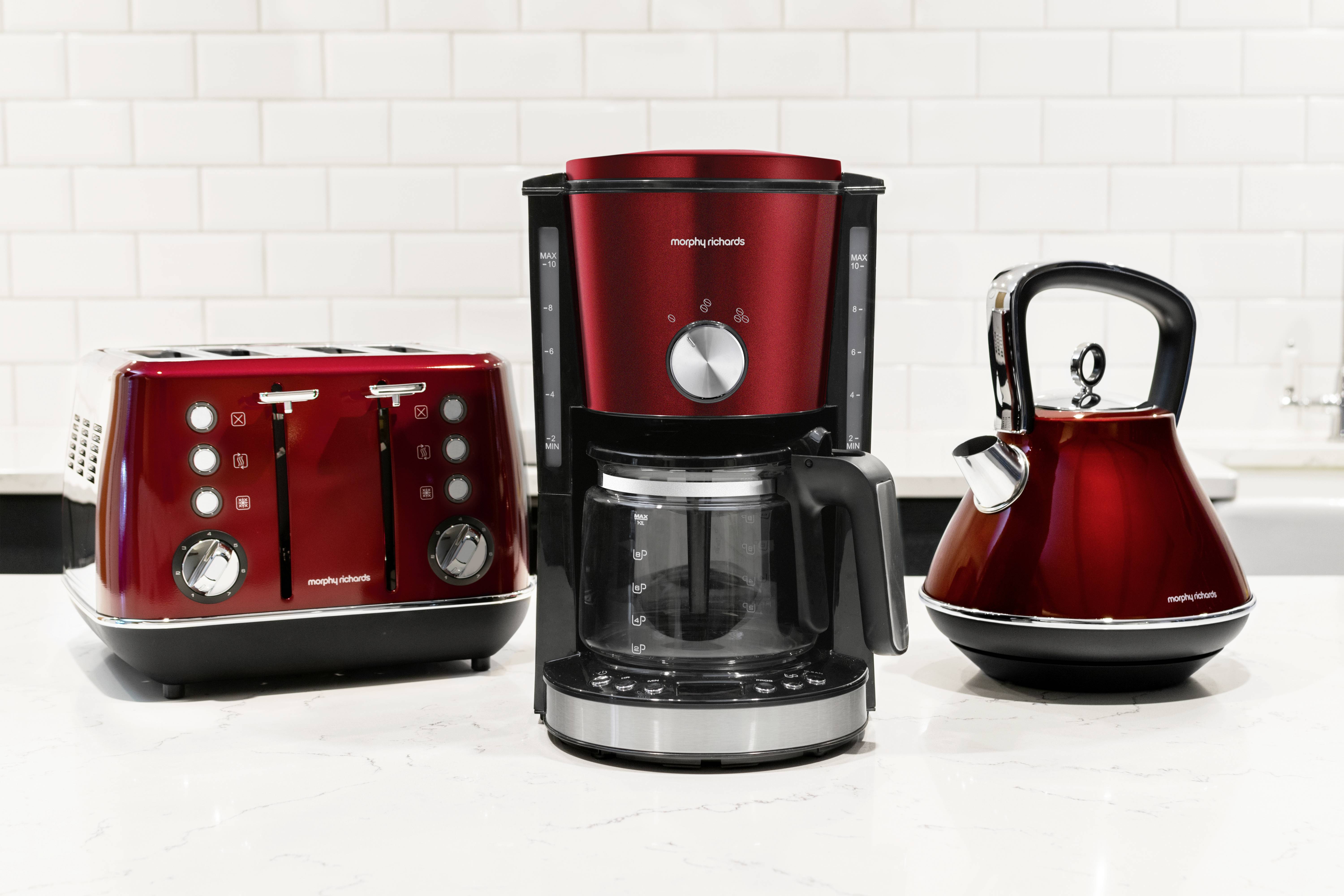 Morphy Richards EVOKE 4 Rot Doppel-Toaster Rot