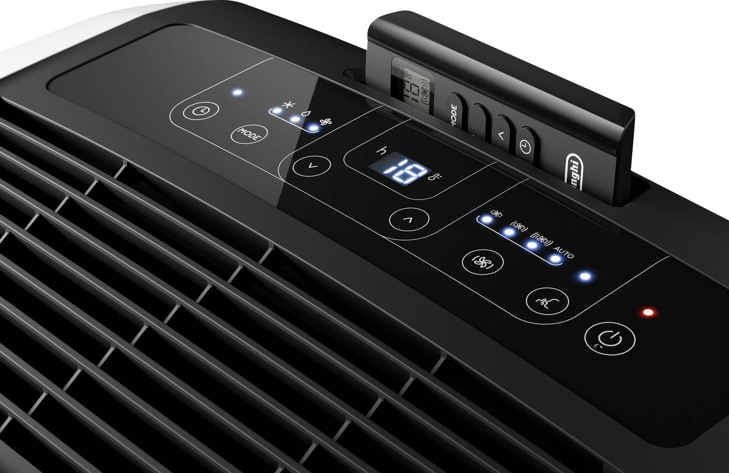 DeLonghi PAC EM93 SILENT Monoblock-Klimagerät EEK: A (A+++ - D) 2600 W 95 m³ Weiß, Schwarz